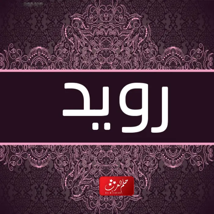 معنى اسم رويد