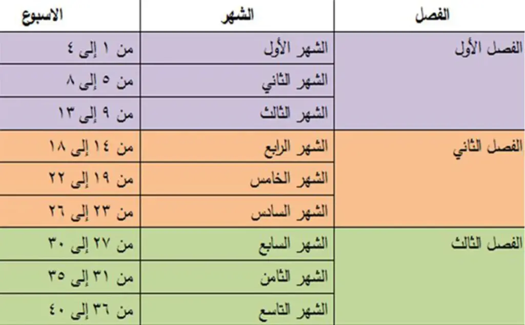 أفضل أسبوع للولادة في الشهر التاسع