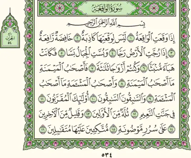 سر سورة الواقعة في جلب الرزق في 14 يوم فقط