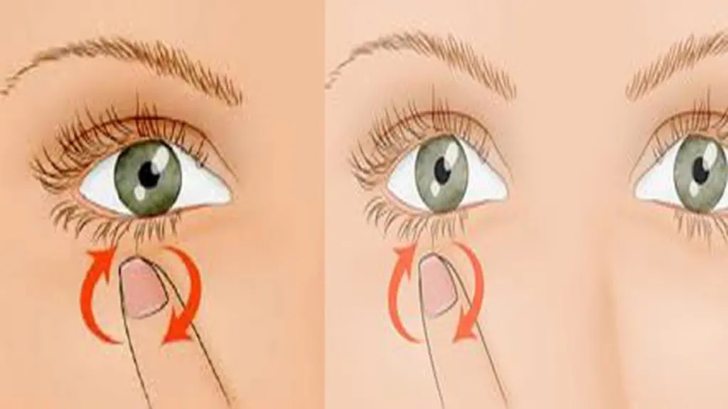 علاج رفة العين اليسرى من الأعلى