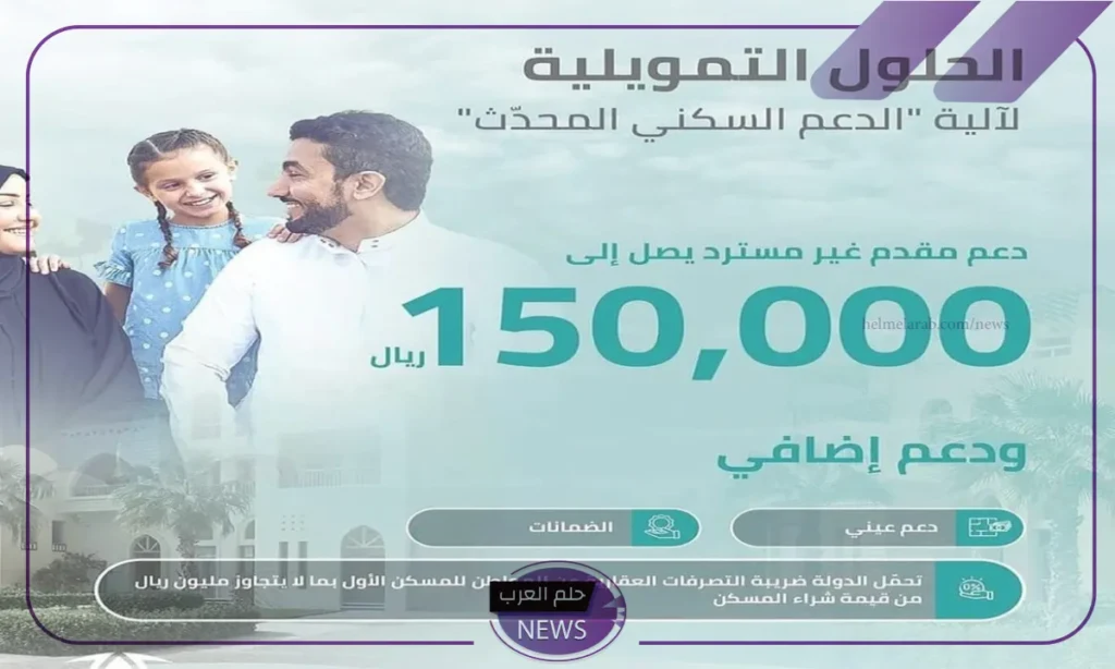 شروط الحصول على دعم سكني 150 ألف ريال