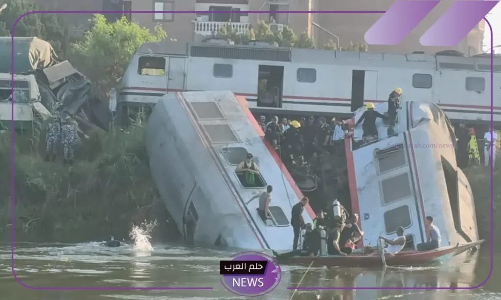 حادث تصادم قطارين اليوم في مصر