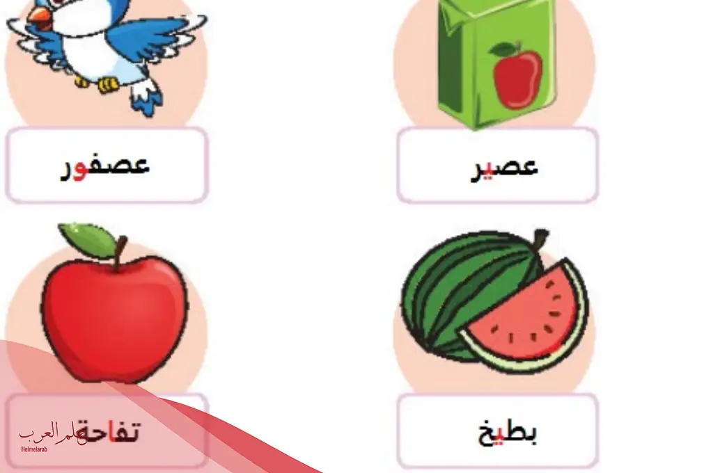 كلمات بها مد بالواو للصف الأول الابتدائي