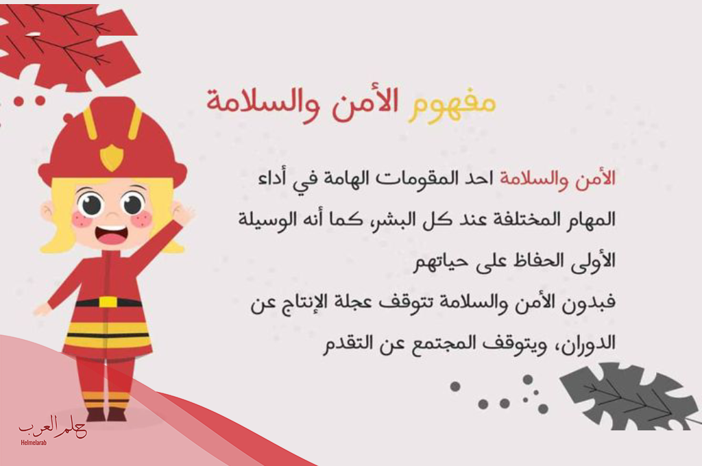 أهداف الأمن والسلامة